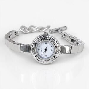 Vintage Brighton Kennewick Ladies Watch Toggle Clasp Silver Quartz New Battery